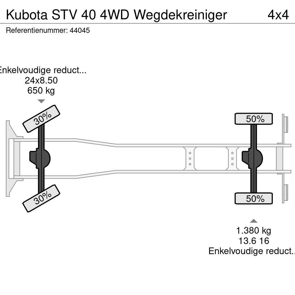 Kubota STV 40 4WD Wegdekreiniger Utcaseprő teherautók