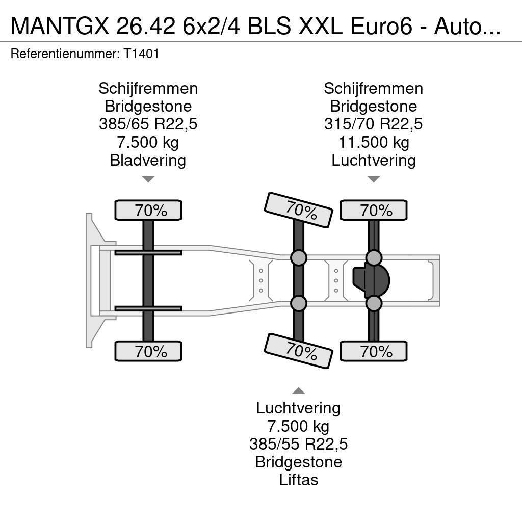 MAN TGX 26.42 6x2/4 BLS XXL Euro6 - Automaat - Standka Nyergesvontatók