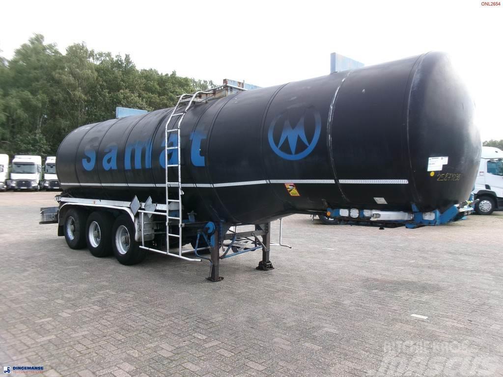 Fruehauf Bitumen tank inox 31 m3 / 1 comp + mixer & engine Tartályos félpótkocsik