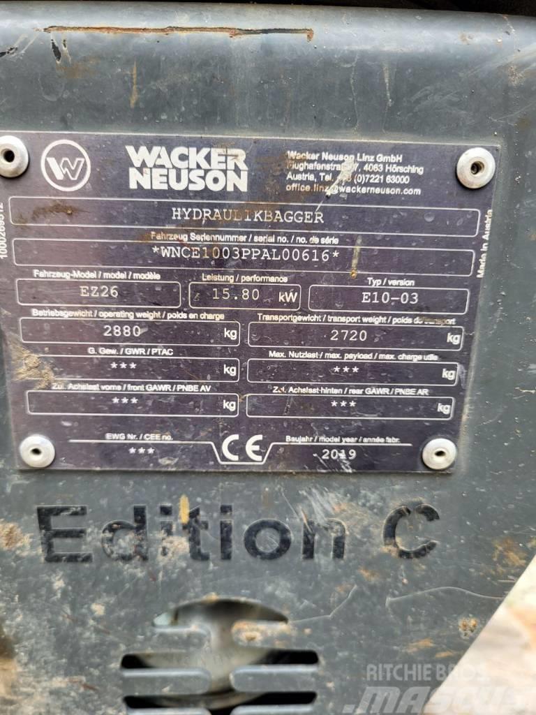 Wacker Neuson EZ 26 Mini kotrók < 7t