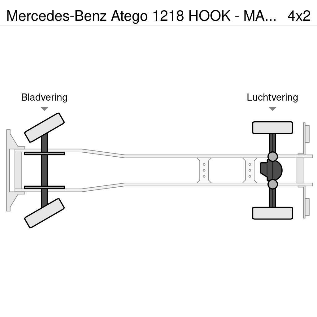 Mercedes-Benz Atego 1218 HOOK - MATERIAL COFFER Horgos rakodó teherautók