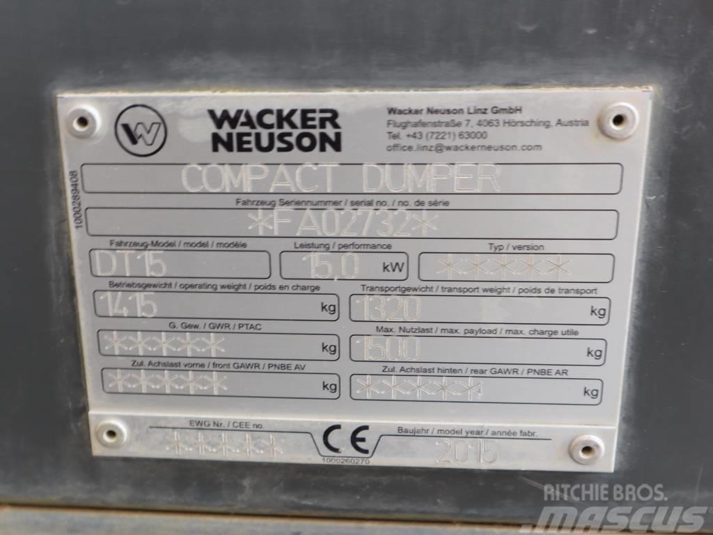 Wacker Neuson DT 15 Lánctalpas dömperek