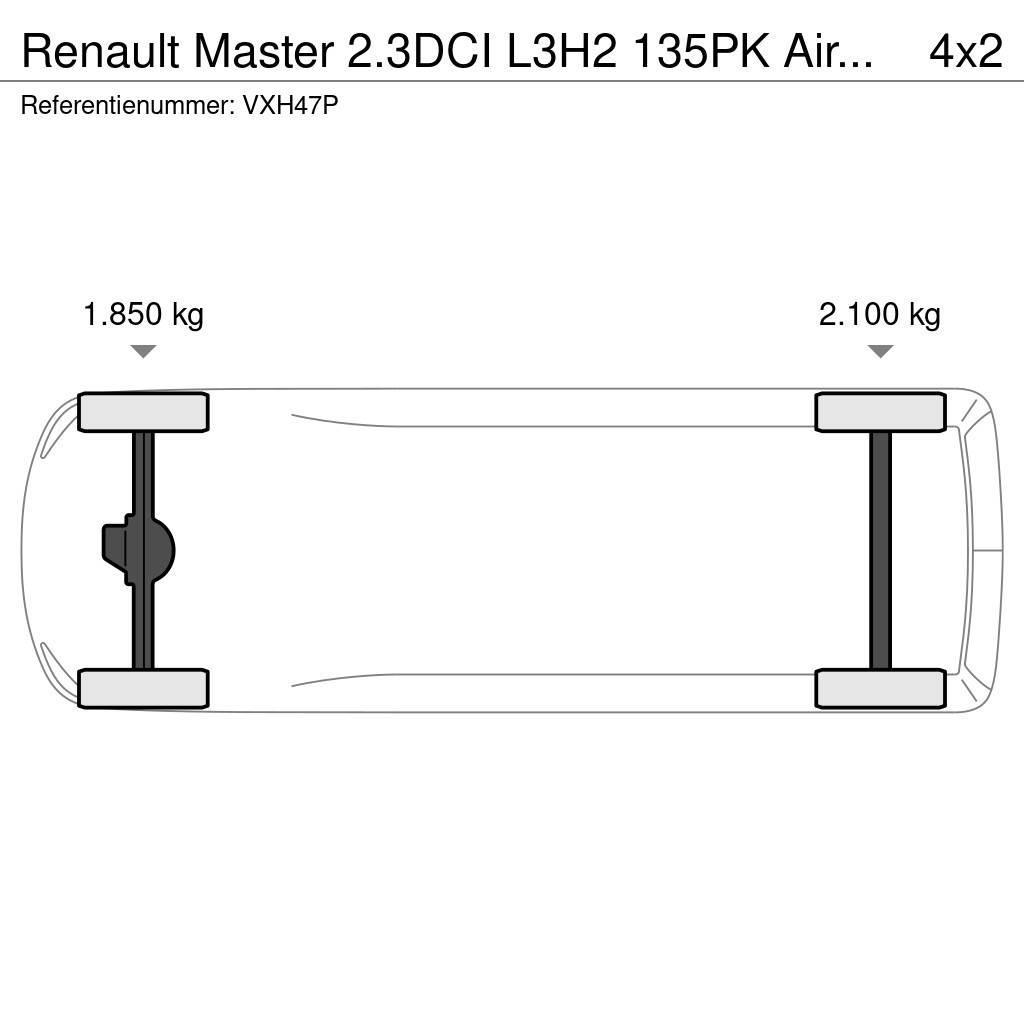 Renault Master 2.3DCI L3H2 135PK Airco Navi Cruisecontrol Dobozos