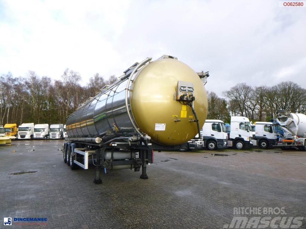 Van Hool Chemical tank inox 30 m3 / 1 comp ADR 12/03/2024 Tartályos félpótkocsik