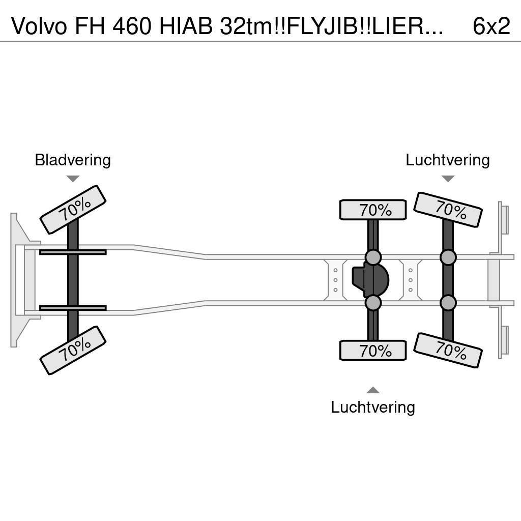 Volvo FH 460 HIAB 32tm!!FLYJIB!!LIER/WINSCH/WINDE!!EURO6 Terepdaruk