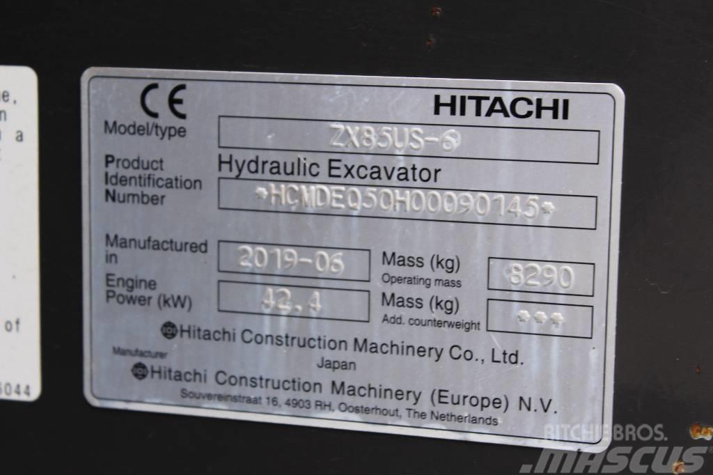 Hitachi ZX 85 US-6 / Uusi Engcon, Rasvari, Huollettu! Közepes (midi) kotrók 7 t - 12 t