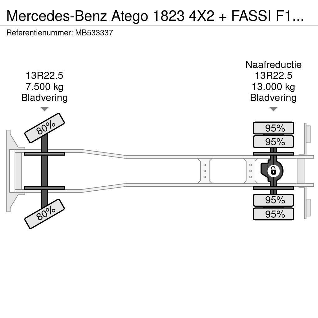Mercedes-Benz Atego 1823 4X2 + FASSI F110A.21 + TIPPER - MANAUL Billenő teherautók