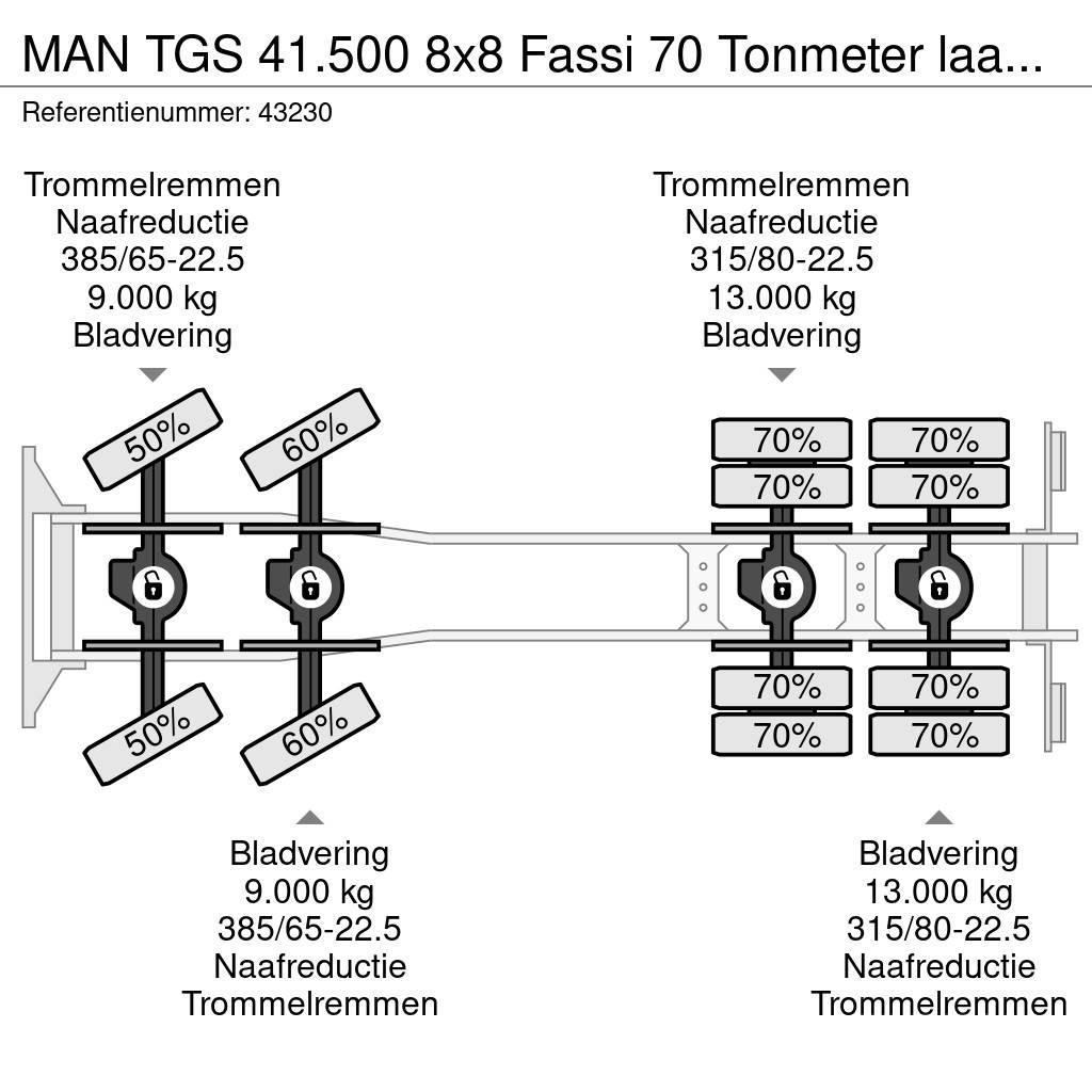 MAN TGS 41.500 8x8 Fassi 70 Tonmeter laadkraan + Fly-J Terepdaruk