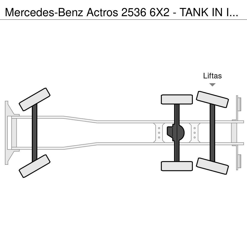 Mercedes-Benz Actros 2536 6X2 - TANK IN INSULATED STAINLESS STEE Tartályos teherautók