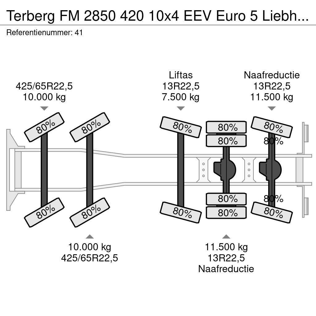 Terberg FM 2850 420 10x4 EEV Euro 5 Liebherr 15 Kub Mixer! Betonkeverők/Betonpumpák