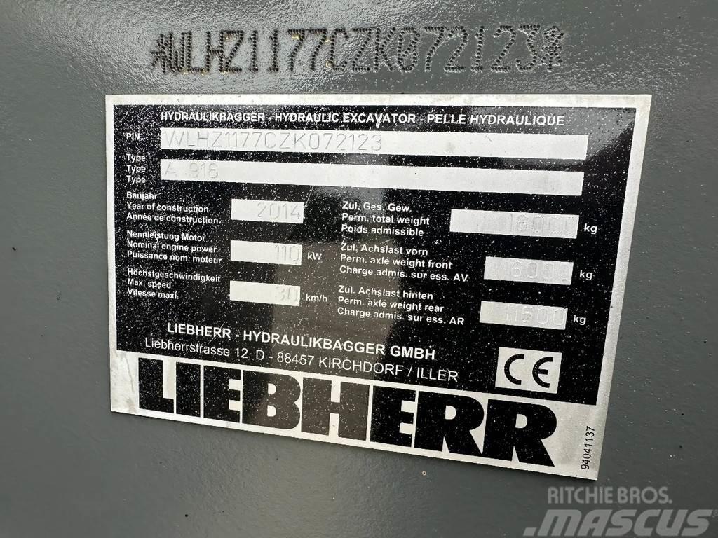 Liebherr A916 Litronic Gumikerekes kotrók