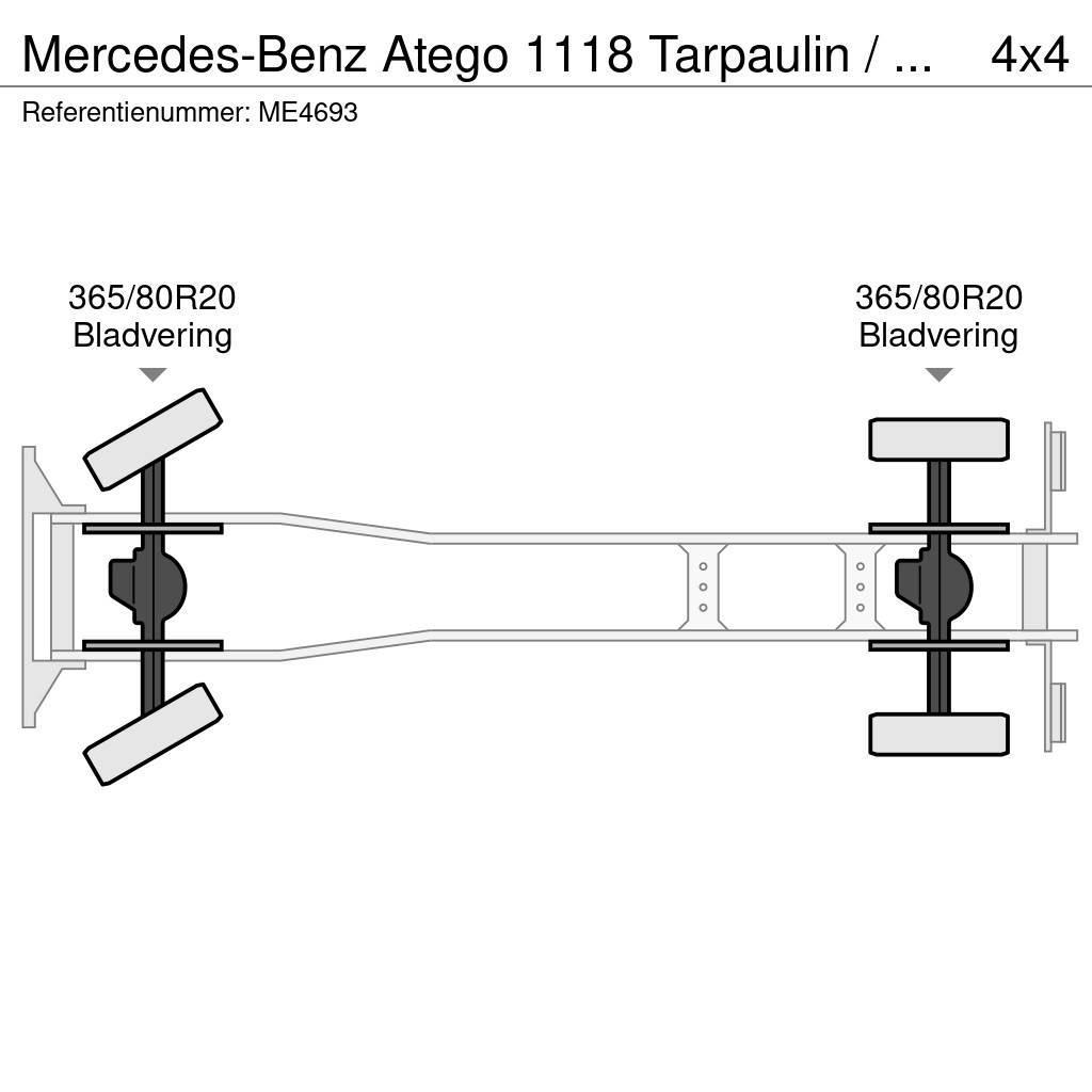 Mercedes-Benz Atego 1118 Tarpaulin / Canvas Box Truck Tűzoltó