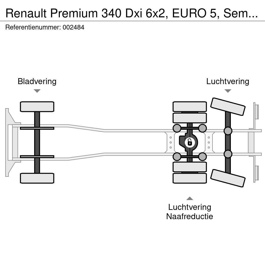 Renault Premium 340 Dxi 6x2, EURO 5, Semat Zoeller Hulladék szállítók