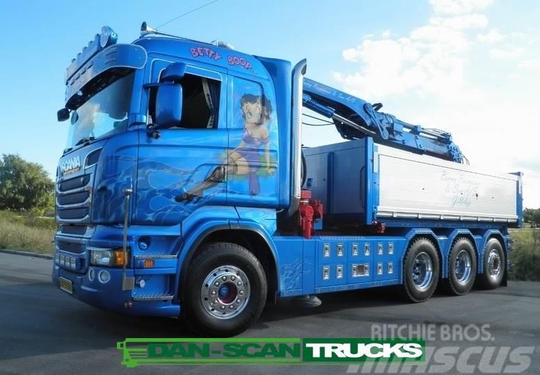 Scania R560 8x4*4 Hiab 266 kran pendel Billenő teherautók