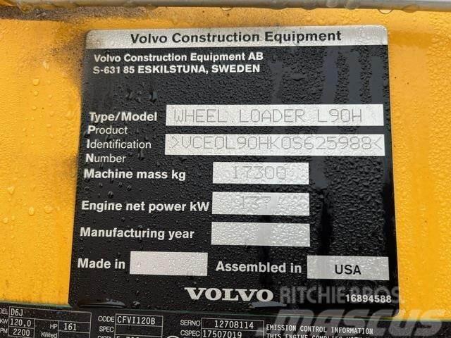 Volvo L90H Gumikerekes homlokrakodók