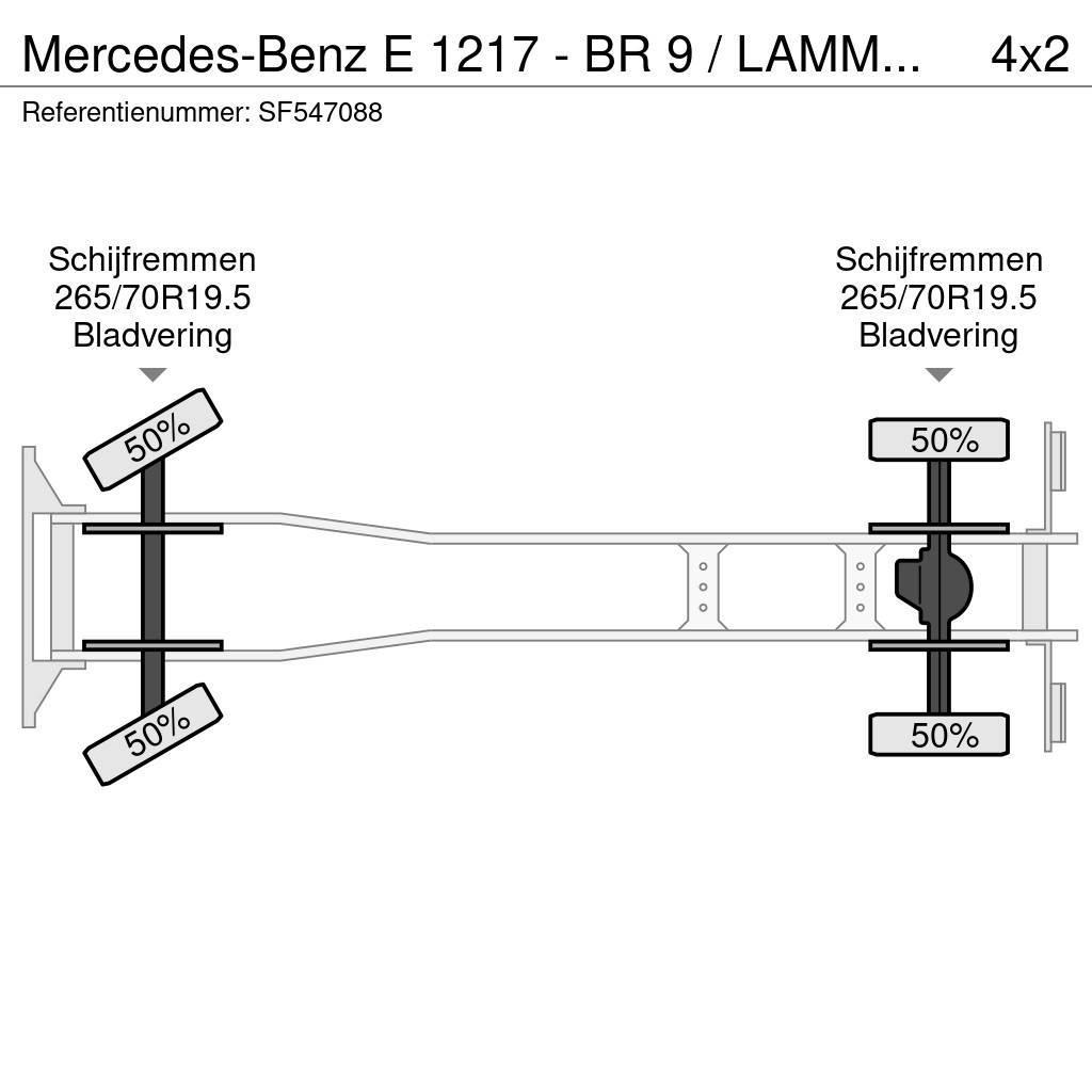 Mercedes-Benz E 1217 - BR 9 / LAMMES - BLATT - SPRING / EFFER KR Platós / Ponyvás teherautók