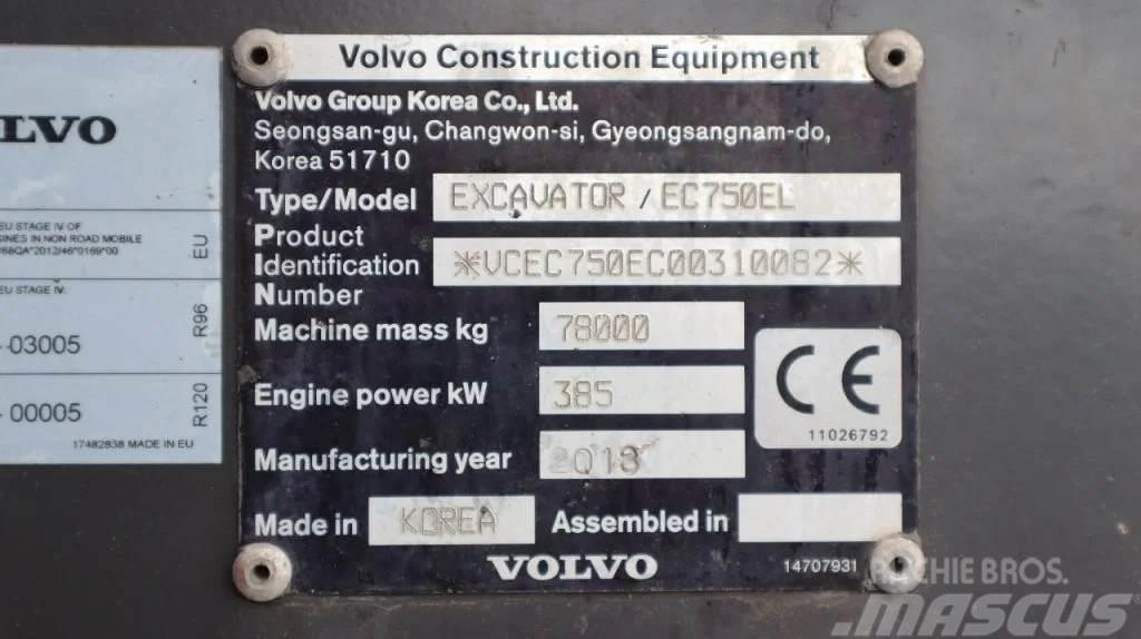 Volvo EC 750 EL | BUCKET | GOOD CONDITION Gumikerekes kotrók