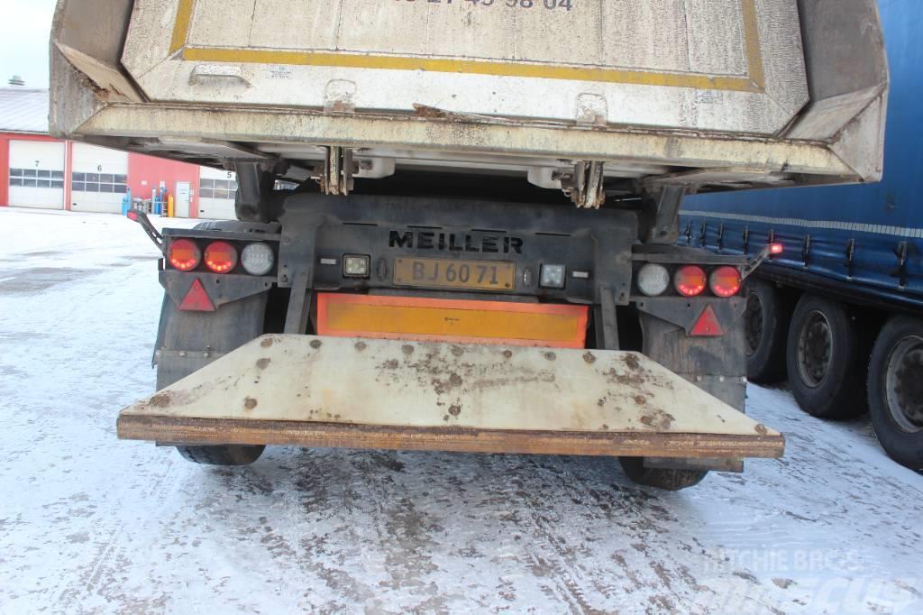Meiller 4 aks tiptrailer m/ plast bund/sider BPW tromler Billenő félpótkocsik