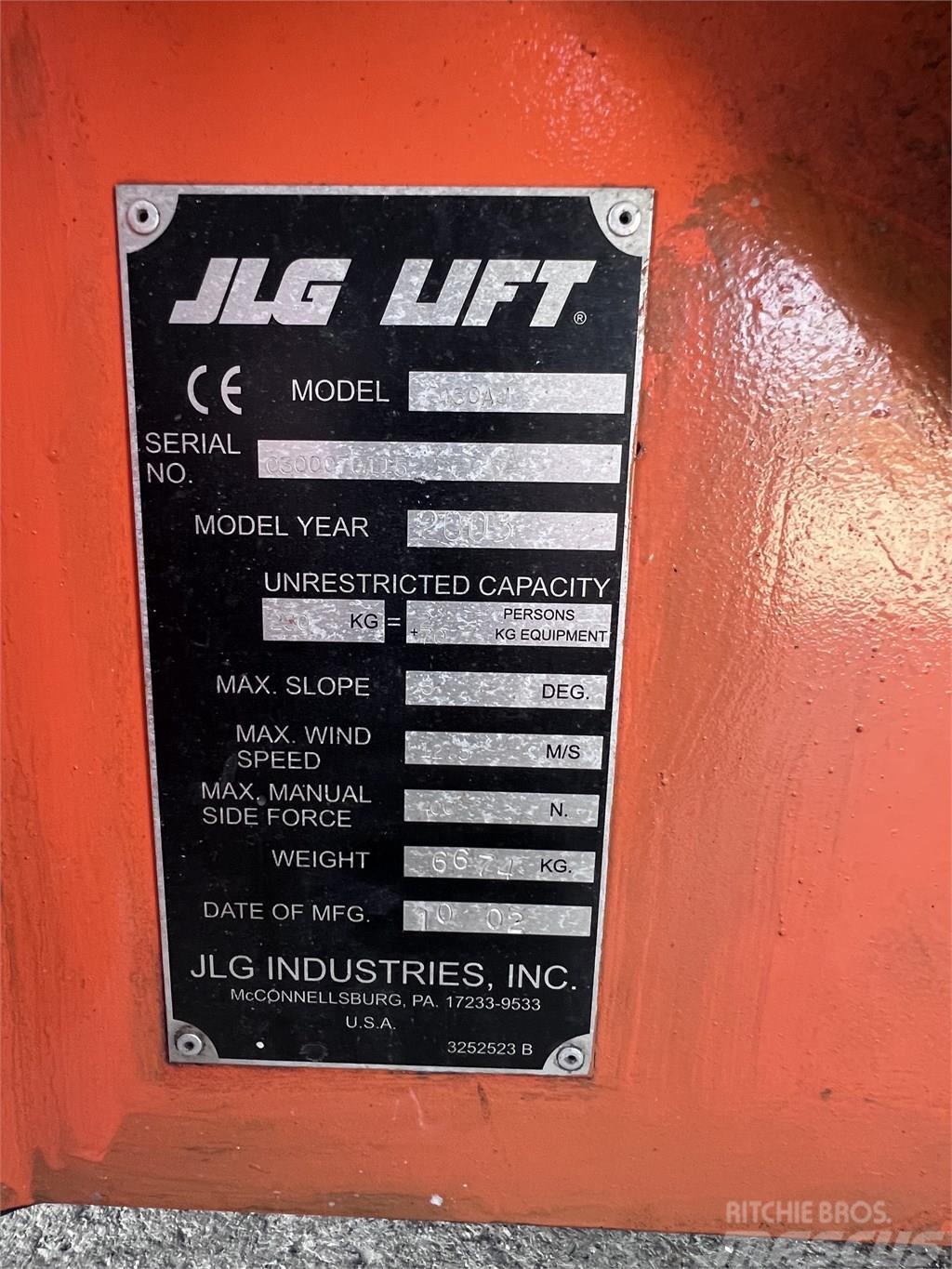 JLG E450 AJ Karos emelők