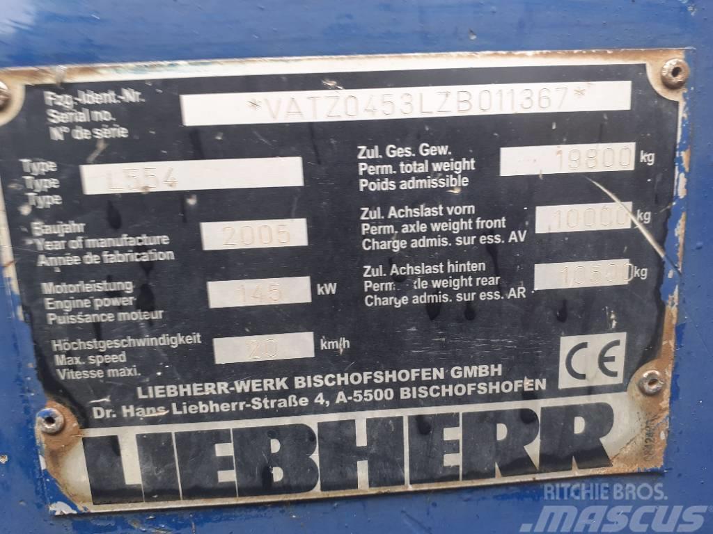 Liebherr L 554 Gumikerekes homlokrakodók