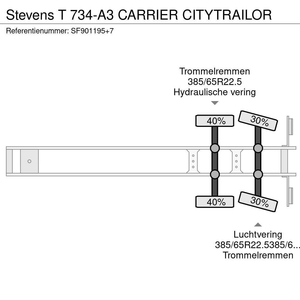 Stevens T 734-A3 CARRIER CITYTRAILOR Hűtős félpótkocsik