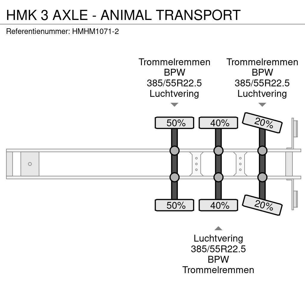  HMK 3 AXLE - ANIMAL TRANSPORT Állatszállító félpótkocsik