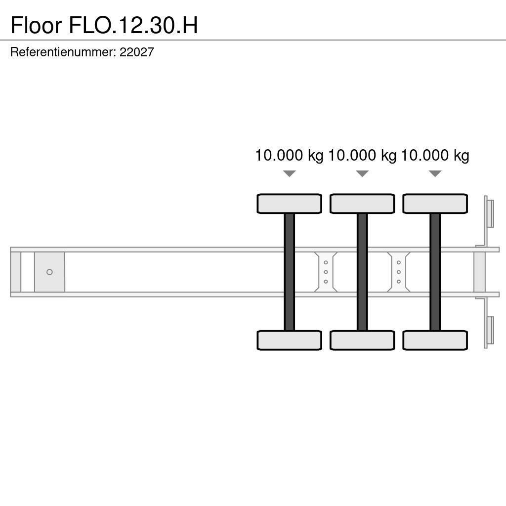 Floor FLO.12.30.H Platós / Ponyvás félpótkocsik