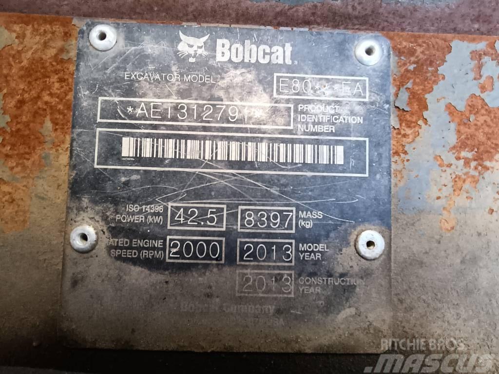 Bobcat E 80 EA Közepes (midi) kotrók 7 t - 12 t