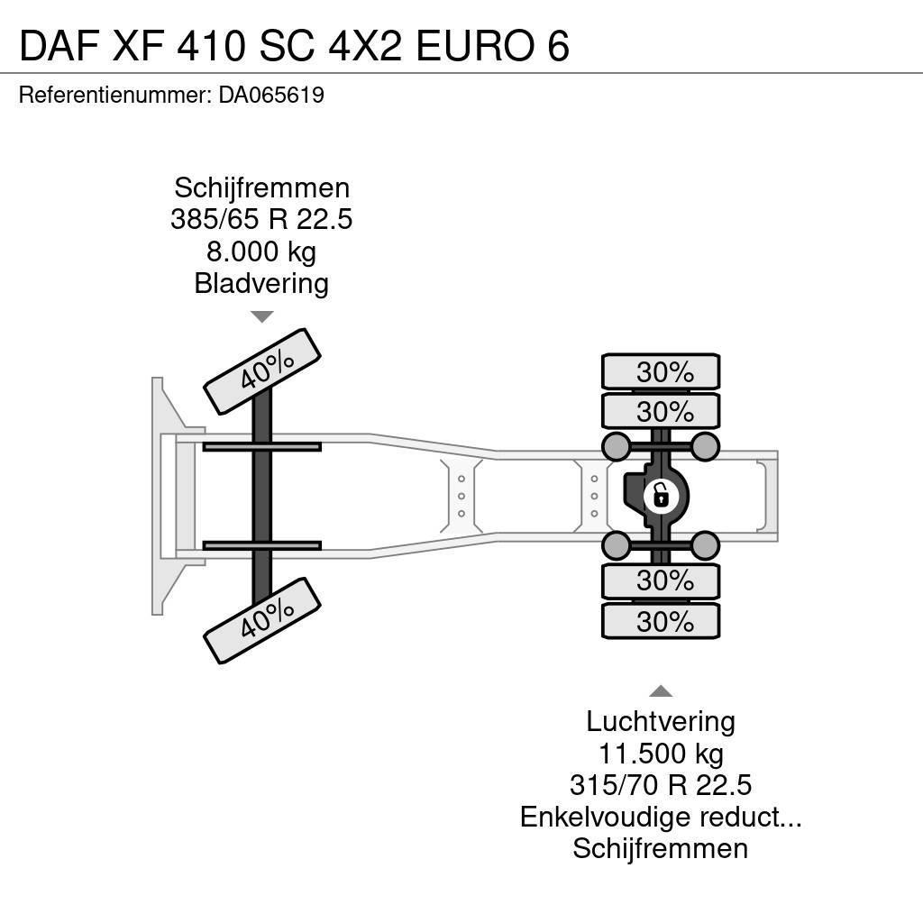 DAF XF 410 SC 4X2 EURO 6 Nyergesvontatók