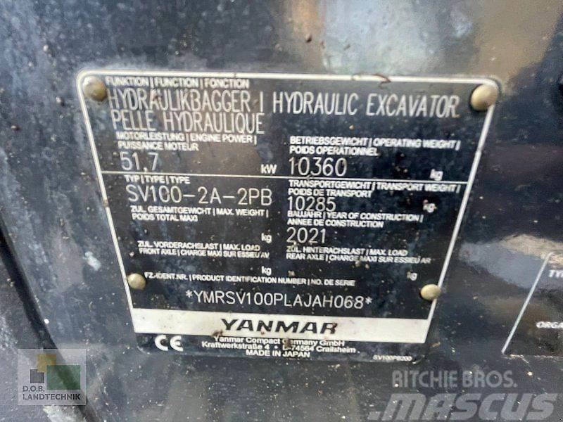 Yanmar SV 100 Lánctalpas kotrók
