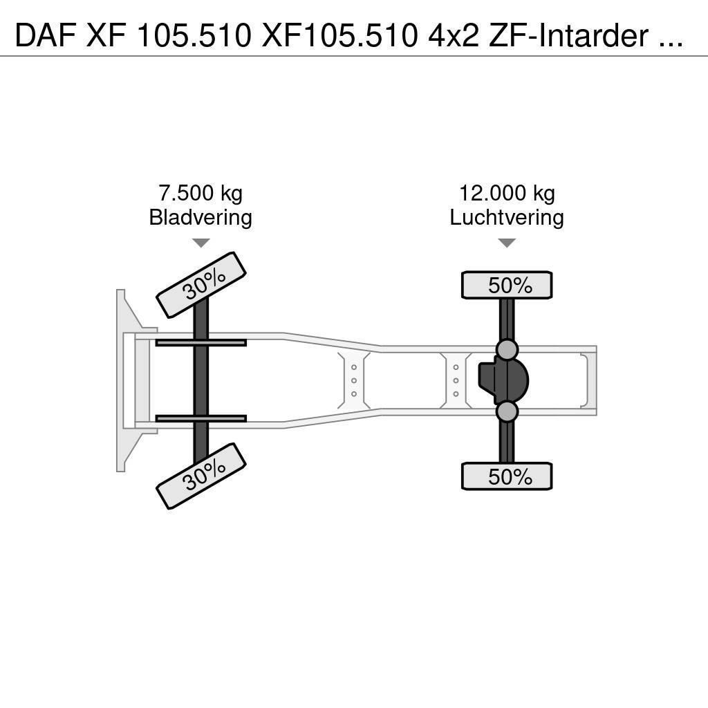 DAF XF 105.510 XF105.510 4x2 ZF-Intarder Euro 5 ADR Nyergesvontatók