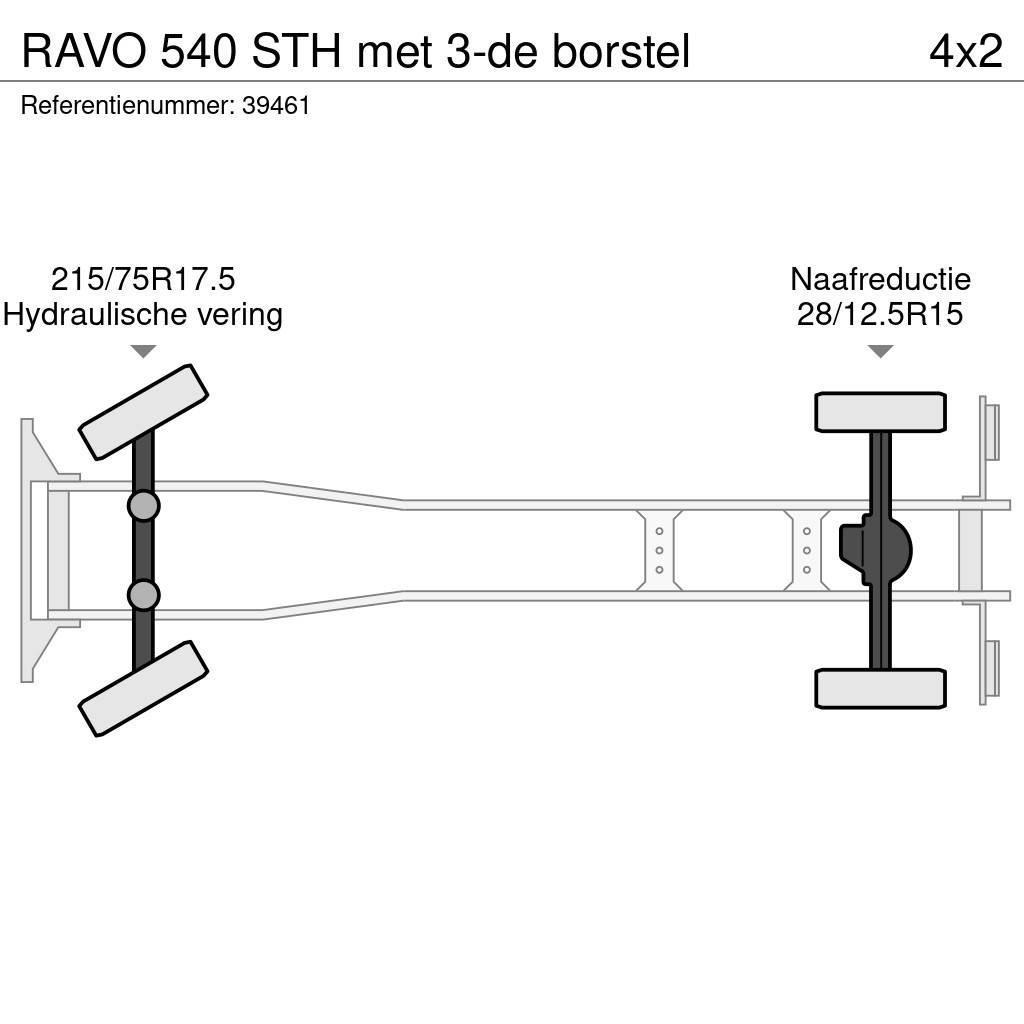 Ravo 540 STH met 3-de borstel Utcaseprő teherautók
