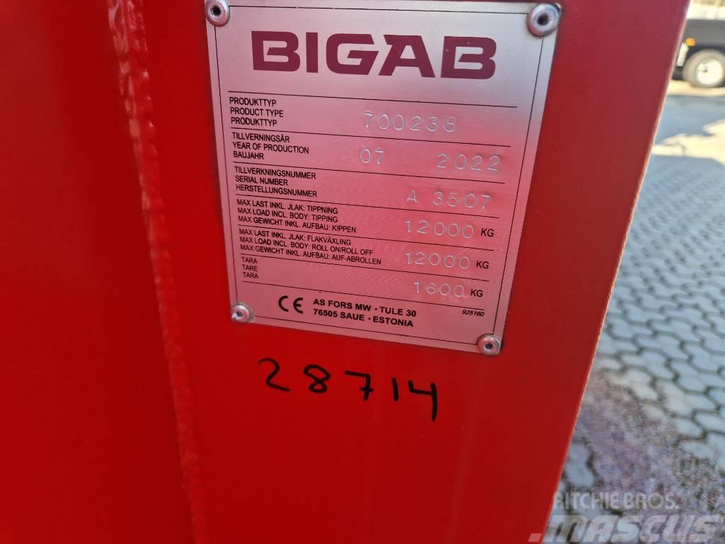 Bigab Flak 238 lättmaterialflak 16kubik Nytt Egyéb mezőgazdasági pótkocsik
