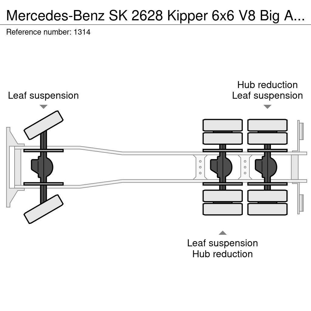 Mercedes-Benz SK 2628 Kipper 6x6 V8 Big Axle's Auxilery ZF Top C Billenő teherautók
