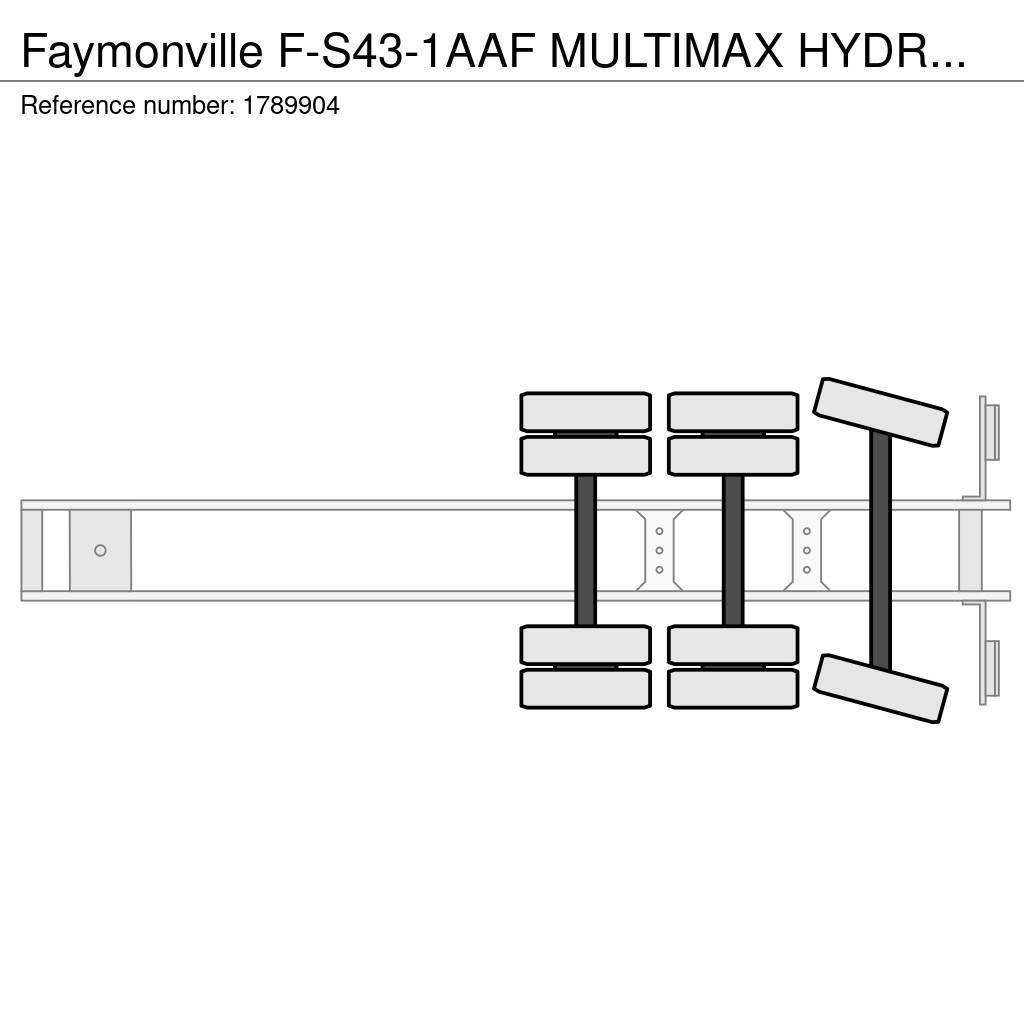 Faymonville F-S43-1AAF MULTIMAX HYDRAULIC ADJUSTABLE BED SEMI Mélybölcsős félpótkocsik