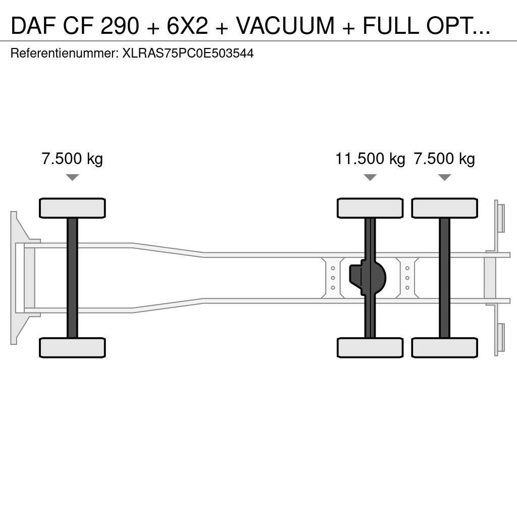 DAF CF 290 + 6X2 + VACUUM + FULL OPTION + EURO 2 Vákuum teherautok