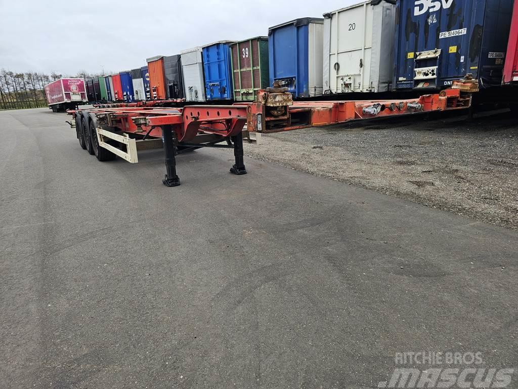 Krone SD 27 | 3 axle container chassis | 4740 kg | Saf D Konténerkeret / Konténeremelő félpótkocsik