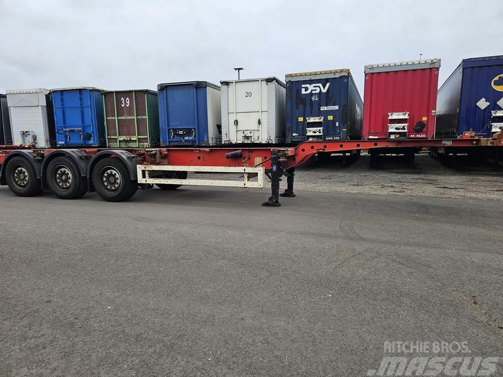 Krone SD 27 | 3 axle container chassis | 4740 kg | Saf D Konténerkeret / Konténeremelő félpótkocsik
