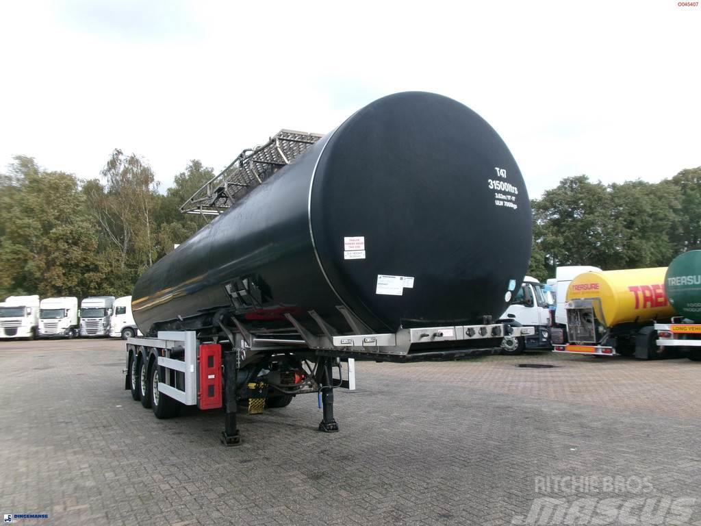 Crossland Bitumen tank inox 33 m3 / 1 comp + compressor + AD Tartályos félpótkocsik