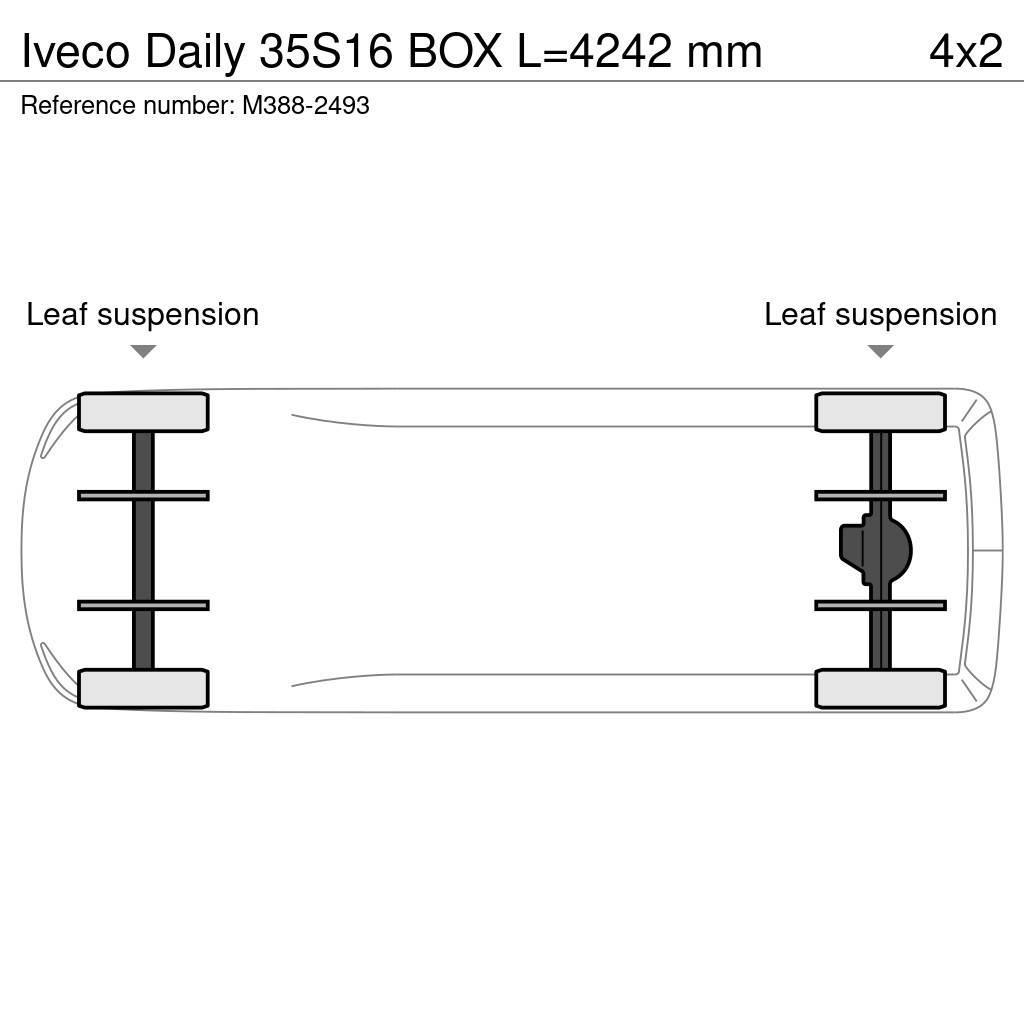 Iveco Daily 35S16 BOX L=4242 mm Egyéb