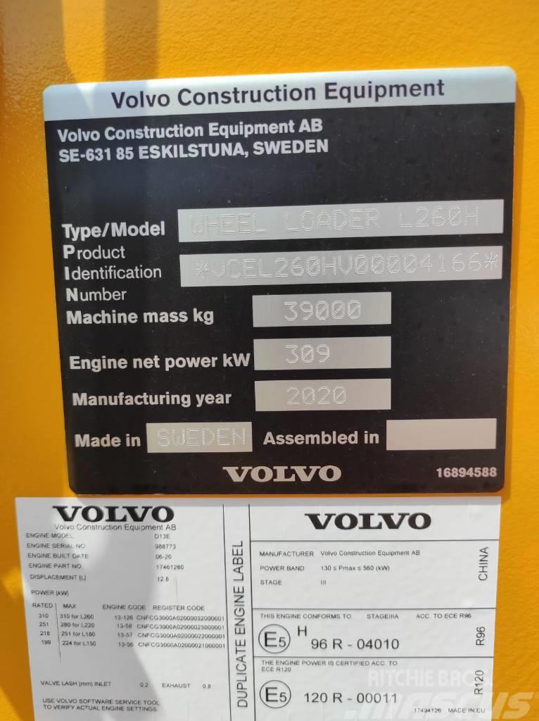 Volvo Wheel Loader L260H Gumikerekes homlokrakodók