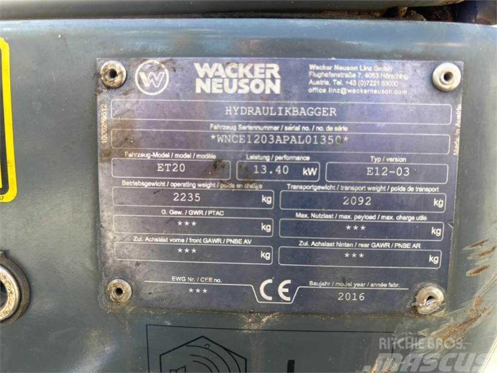 Wacker Neuson ET20 VDS Mini kotrók < 7t