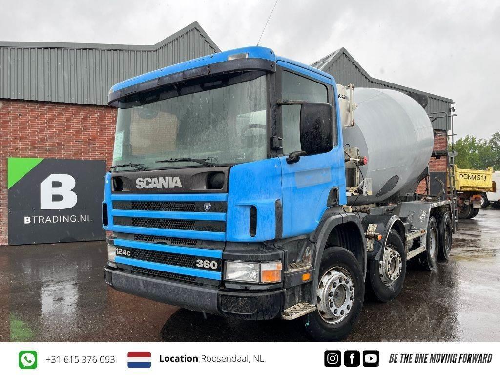 Scania P124-360 8x4 Concrete mixer 9m3 - Full steel - Big Betonkeverők/Betonpumpák