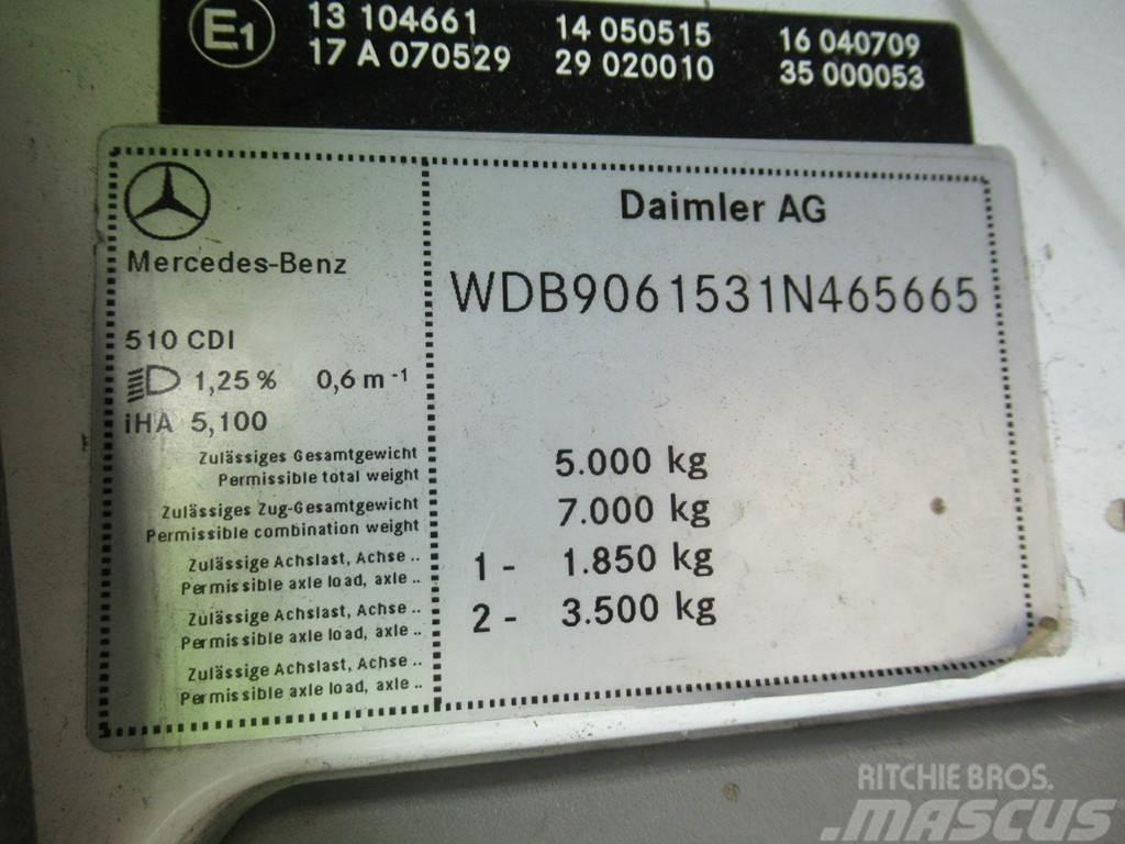 Mercedes-Benz Sprinter 510CDI Kipper + Zij-belading Side-loader Hulladék szállítók