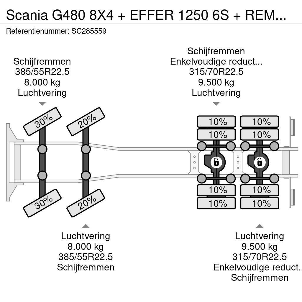 Scania G480 8X4 + EFFER 1250 6S + REMOTE + WINCH - 6+3 EX Terepdaruk