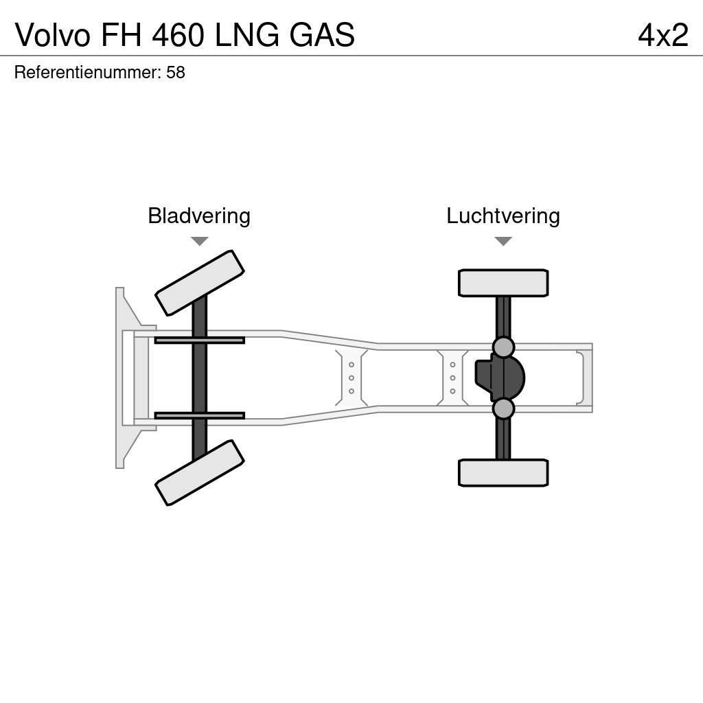 Volvo FH 460 LNG GAS Nyergesvontatók