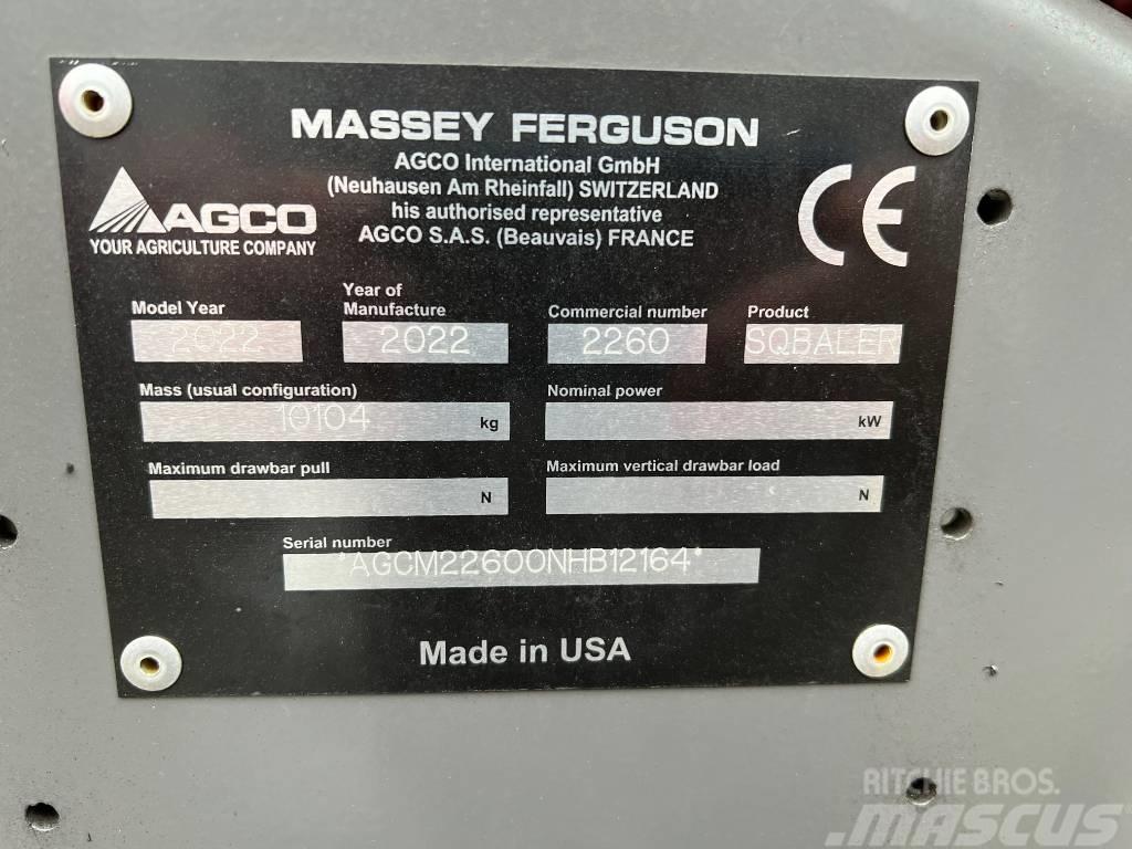 Massey Ferguson 2260 Szögletes bálázók