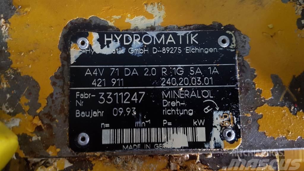Ahlmann AZ9/AZ10-Hydromatik A4V71DA2.0R1G5A1A-Drive pump Hidraulika