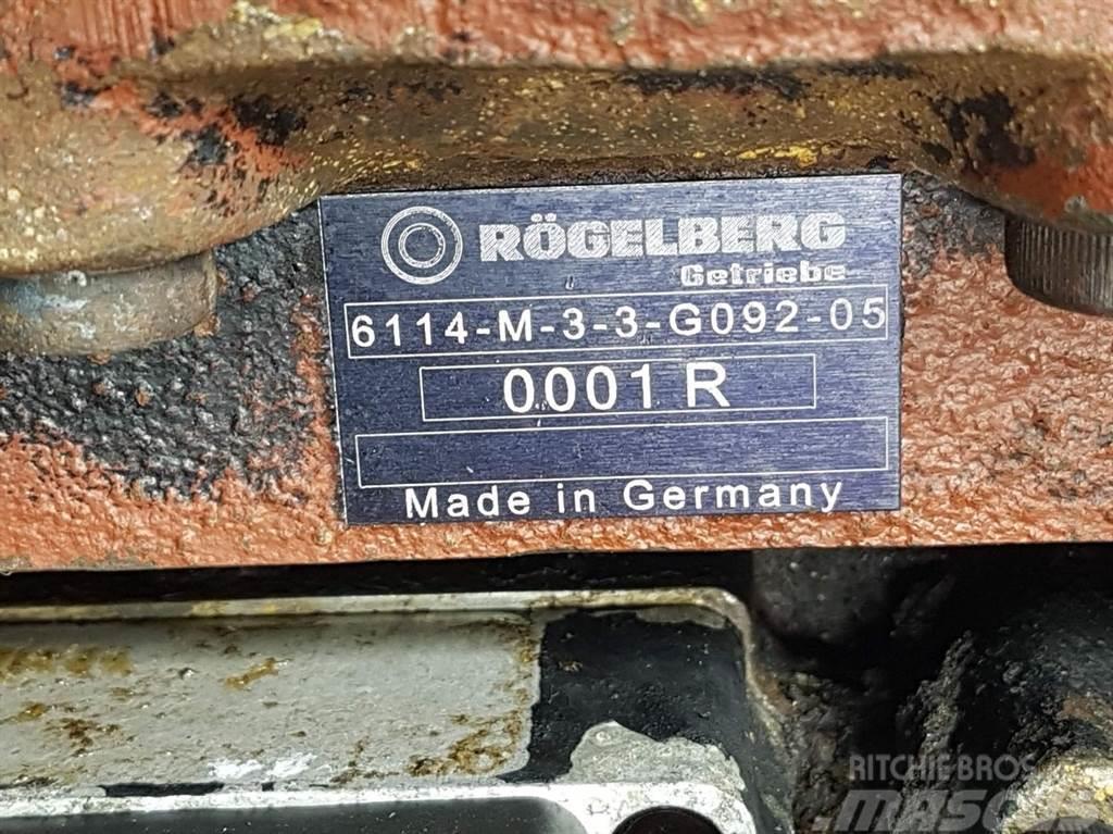  Rögelberg 6114-M-3-3-G092-Transmission/Getriebe/Tr Váltók