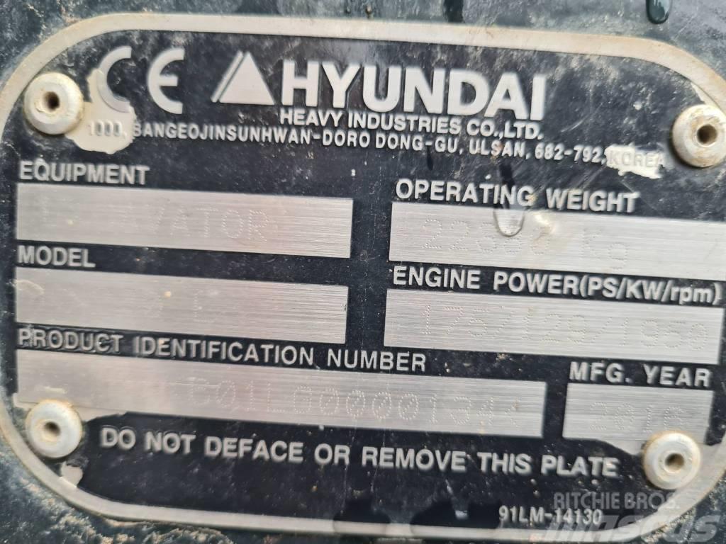 Hyundai HX 220 L Lánctalpas kotrók